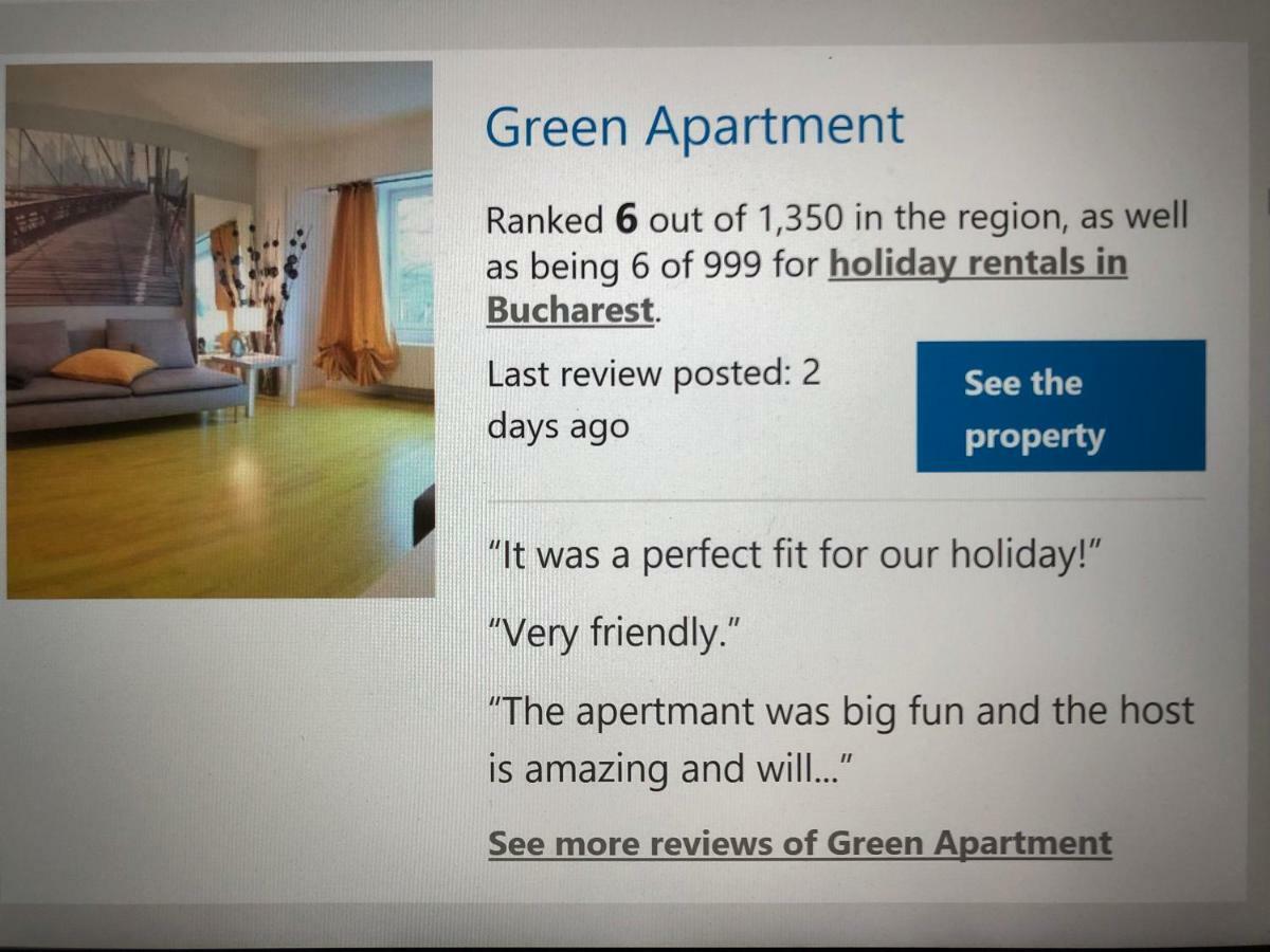 New Green Apartment Studio 1 Bucharest Luaran gambar